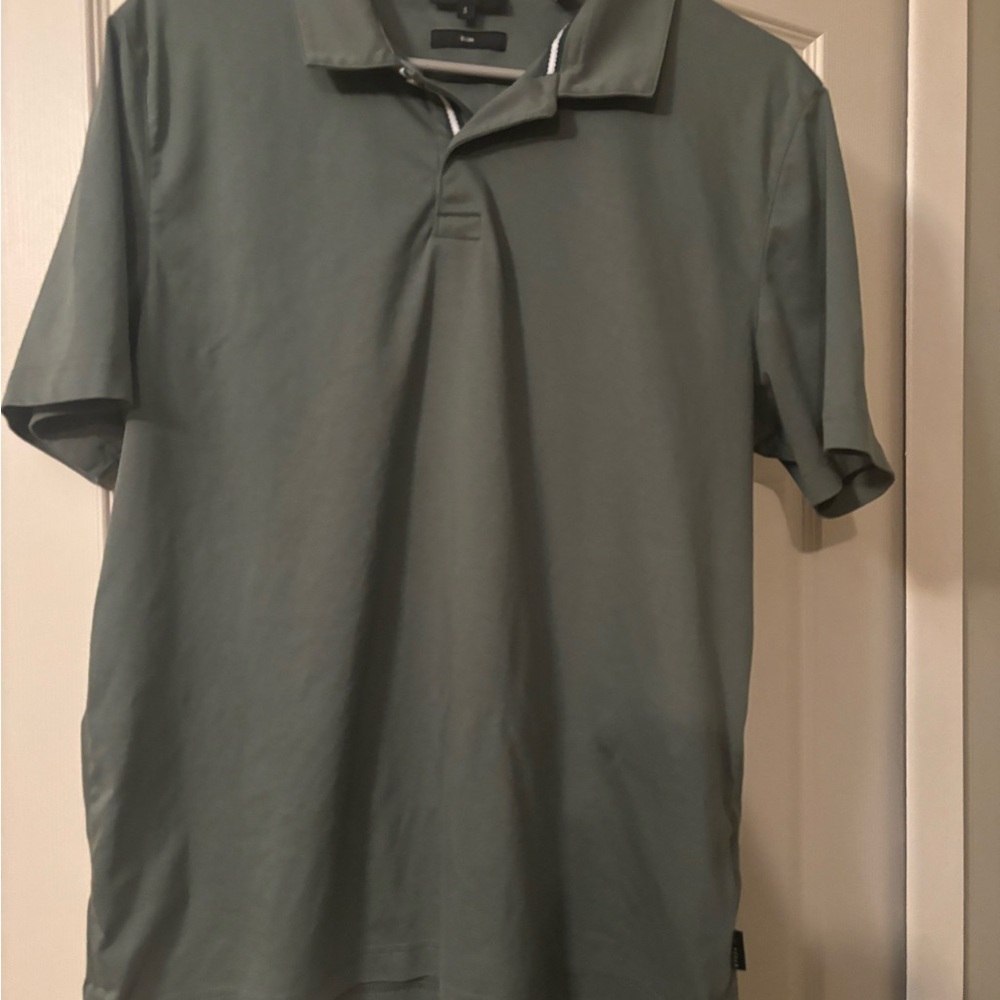 Ted Baker Green Polo‎ Shirt with Short Sleeves Size 5 Slim Fit